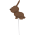 An Adopt Me Chocolate Bunny Balloon