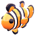 An Adopt Me Clownfish