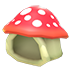 An Adopt Me Eco Red Mushroom Hood