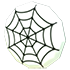 An Adopt Me Eco White Spider Web Badge