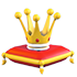 An Adopt Me Royal Crown Pillow
