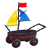 An Adopt Me Sailboat Stroller