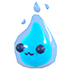 An Adopt Me Water Drop Plush