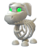 An Adopt Me Halloween White Skeleton Dog