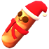 An Adopt Me Holiday Breadstick Chew Toy