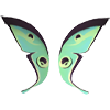 An Adopt Me Jade Moth Wings