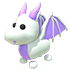 An Adopt Me Lavender Dragon
