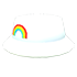 An Adopt Me Rainbow Bucket Hat