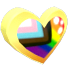 An Adopt Me LGBTQ Pride Pin