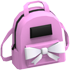 An Adopt Me Pink Designer Backpack