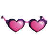 An Adopt Me Pink Heart Glasses