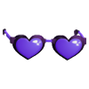 An Adopt Me Purple Heart Glasses