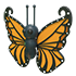 An Adopt Me Orange Butterfly