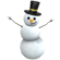 An Adopt Me Snowman Plush