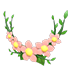 An Adopt Me Flower Wreath Pin