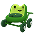 An Adopt Me Froggy Stroller