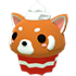 An Adopt Me Red Panda Cupcake Chew Toy