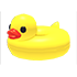 An Adopt Me Duck Floatie