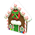 An Adopt Me Gingerbread House Throw Toy