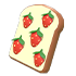 An Adopt Me Strawberry Toast Flying Disc